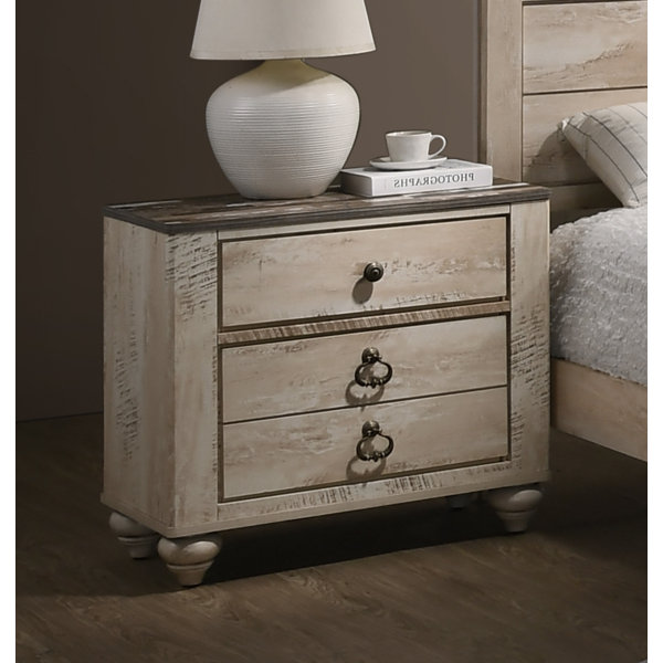 Greyleigh Pliner 3 Drawer Nightstand & Reviews Wayfair